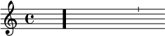 { \relative c'' { s1 \bar "." s1 \bar ":" s1 \bar "dashed" s1 \bar "'" s1 \bar ""}  }