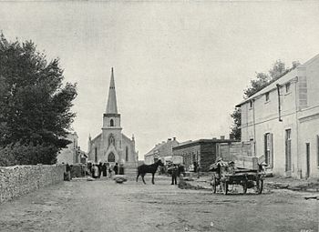 Die Nederduitse Gereformeerde kerk op Fraserburg in 1899. Dit is omstreeks 1955 gesloop.