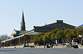 Die hoofstraat met die museum en NG kerk sigbaar.