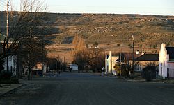 'n Tipiese straattoneel op Molteno.