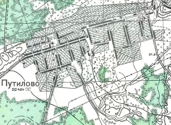 План села Путилово. 1941 год