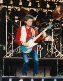 Lloyd-Langton on stage with Hawkwind at Donington 1982