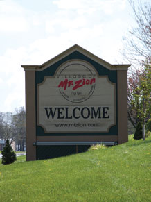 Welcome sign