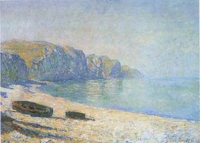 Boats on the Beach at Pourville, Low Tide (1882), Claude Monet