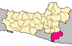 Location of Wonogiri Regency in Central Java