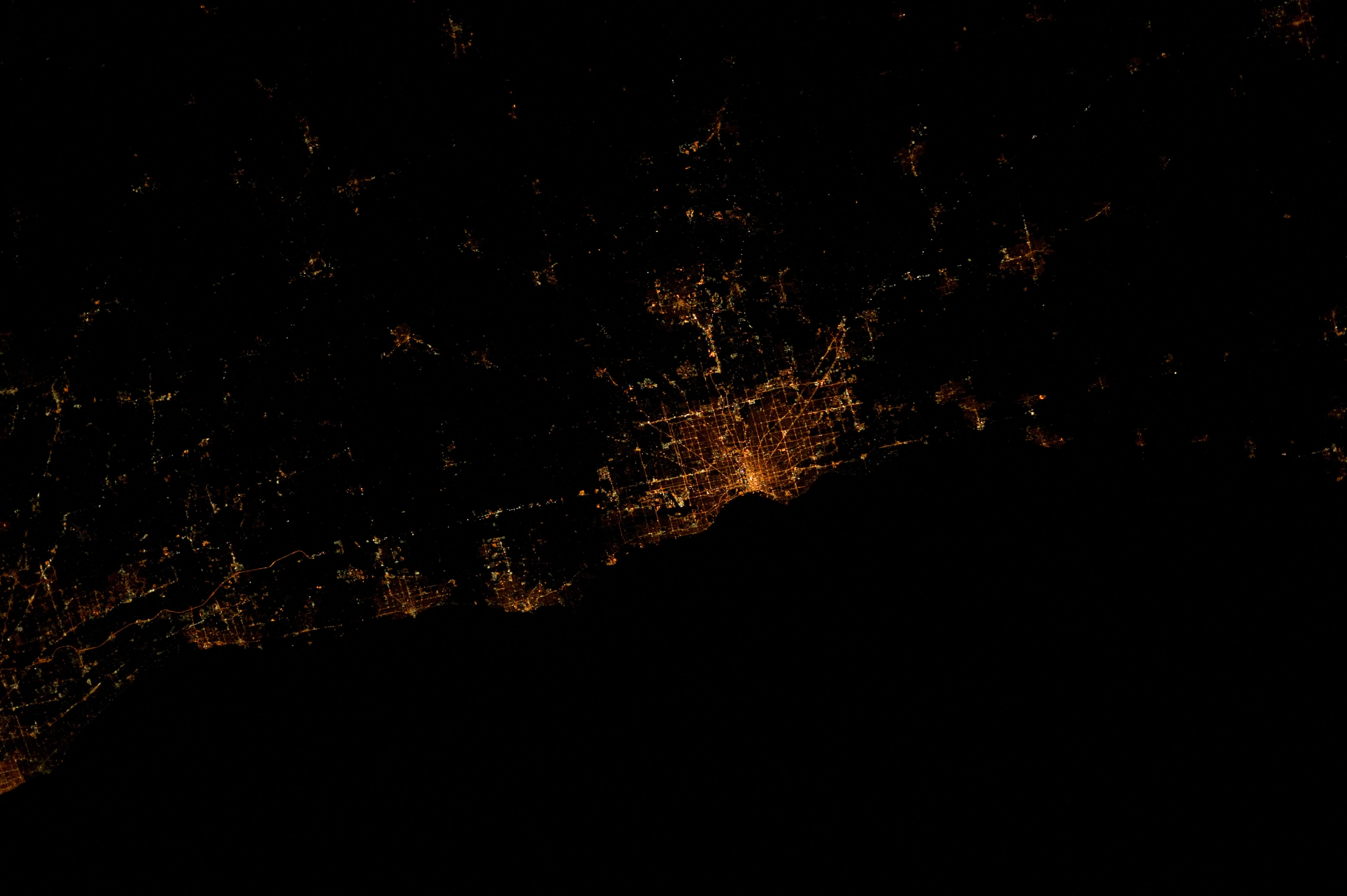 Waukegan, 11:23:40 pm CDT in 2012 during Expedition 30 at the International Space Station