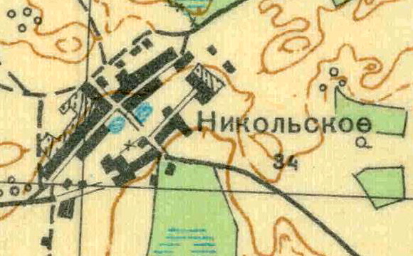 План деревни Никольское. 1930 год