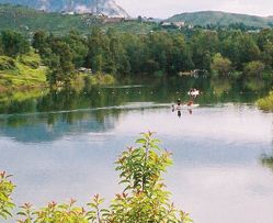 People are fishing at Lake Jennings