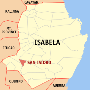 Mapa han Isabela nga nagpapakita han kahamutang an San Isidro