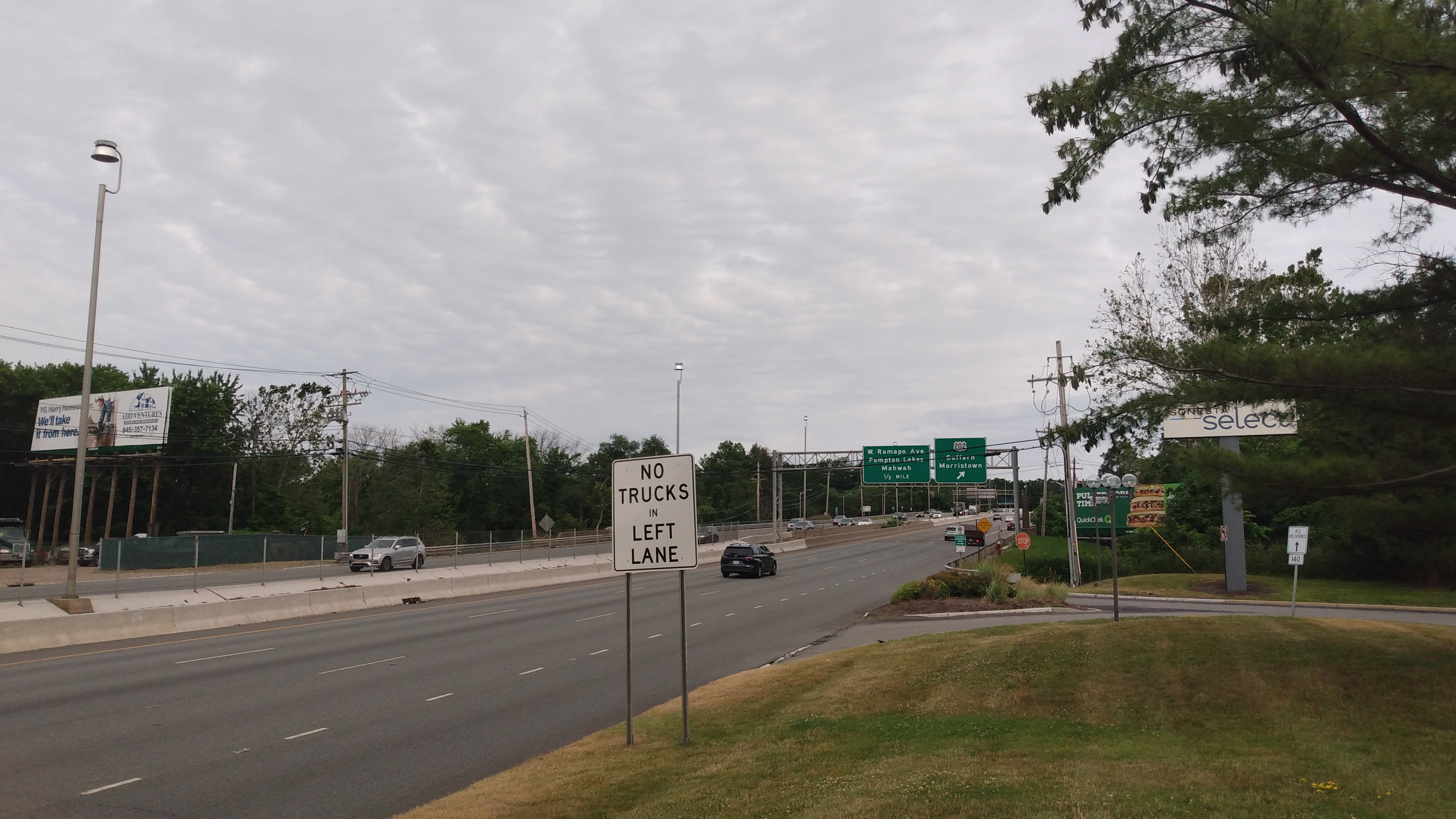 Route 17 in Mahway, New Jersey between US 202 and I-287.