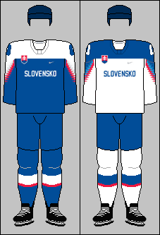 Slovakia national ice hockey team jerseys 2018 (WOG)