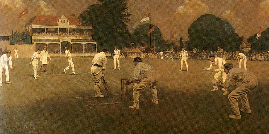 The C of E both created and brought the article on the iconic cricket painting, Kent vs Lancashire at Canterbury, to good article status this round.