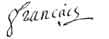 Signature de Antoine Français de Nantes