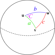 triangle on a sphere