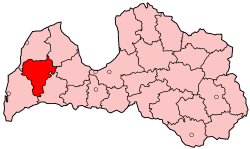 Location of Kuldīga District