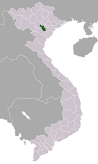 Location of Hà Tây within Vietnam