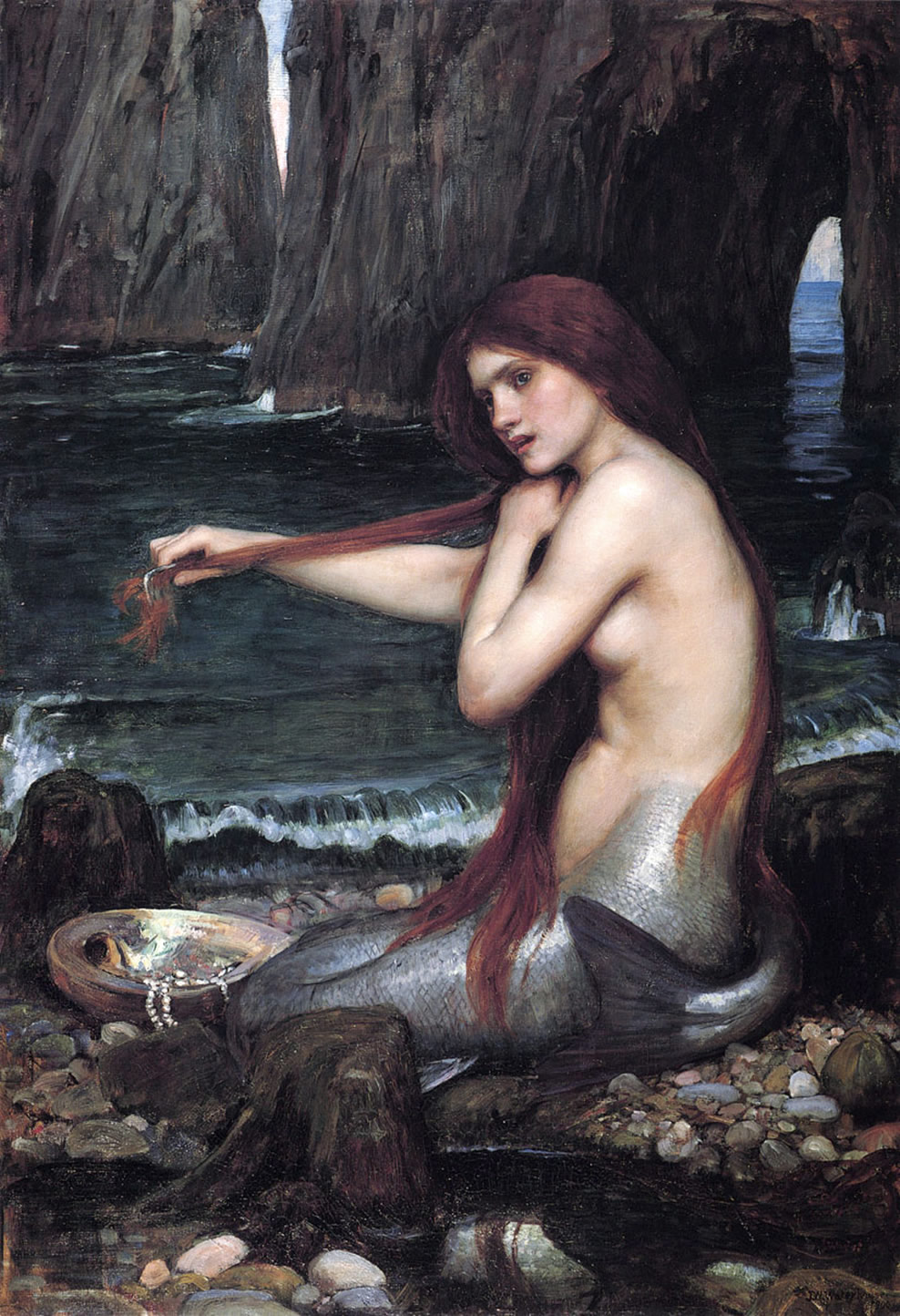 "A Mermaid" by John William Waterhouse, 1905.