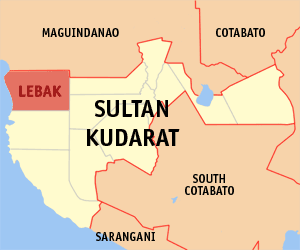 Mapa han Sultan Kudarat nga nagpakita kon hain nahamutang an Lebak