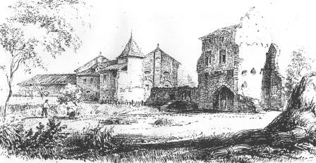 Alexandre Ducourneau, L'abbaye de la Case-Dieu (vers 1840).