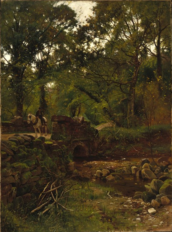 Brooklyn Museum - An Old Road in Wales - Ernest Parton - overall