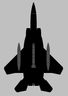 Az ASM–135 egy póttartályokkal felszerelt F–15A-n