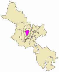 Position in the metropolitan area of HCMC