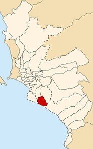 Location of Villa el Salvador in Lima