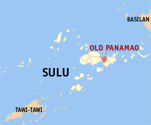 Mapa han Sulu nga nagpapakita kon hain nahamutang an Old Panamao