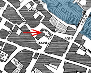 Indicazione della chiesa nella Mappa del Nolli (1748), nº 1101.