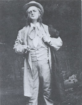 L'acteur Henrik Klausen dans le rôle de Peer Gynt (acte IV) lors de la première au Théâtre Christiania d'Oslo le 24 février 1876.