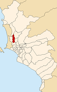 Location of Los Olivos in Lima
