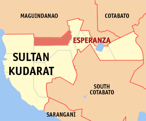 Mapa han Sultan Kudarat nga nagpakita kon hain nahamutang an Esperanza
