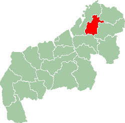 Map of former Mahajanga Province showing the location of Antsohihy district.