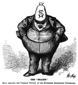 Caricatura de William M. Tweed, “The Boss”.