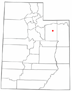 Location of Altamont, Utah