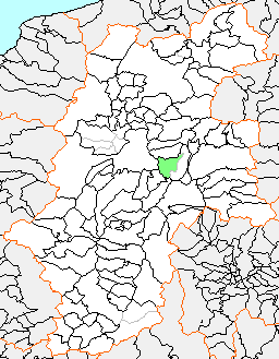 和田村の県内位置図