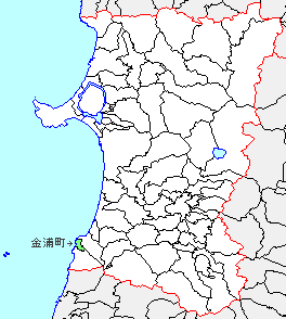 金浦町、県内位置図