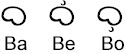 Ba Be Bo (em Baybayin)