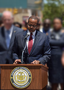 Ken Thompson, District Attorney 2014–2016