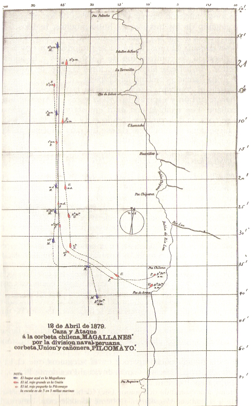 Map of the Battle of Chipana