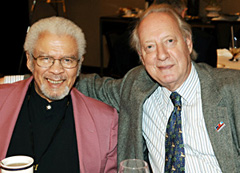 Frank Foster (left) and Dan Morgenstern in 2008