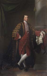 A painted portrait of the 3rd Earl