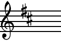 D Major key signature