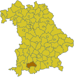 Landkreis Weilheim-Schongau di Bayern