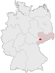 Circondario del Chemnitzer Land – Localizzazione