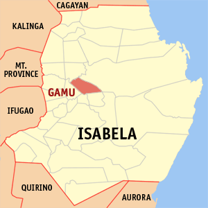Mapa han Isabela nga nagpapakita han kahamutang an Gamu