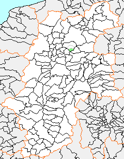 上山田町の県内位置図