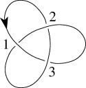 numbered and directed trefoil