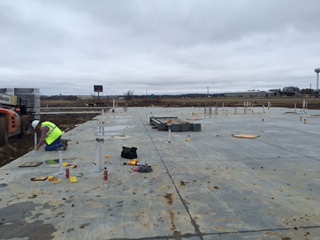 Slab penetrations are another Formosan termite entry point. Here termite sealant is being installed on slab penetrations in an Oklahoma medical center.