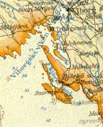 Carte des îles Beriozovye de 1926.